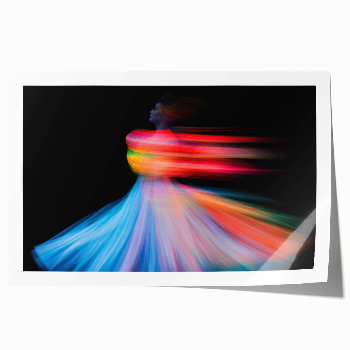 Spinning Spectrum – Colorful Emotive Abstract Figure Wall Art