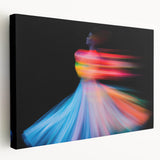Spinning Spectrum – Colorful Emotive Abstract Figure Wall Art
