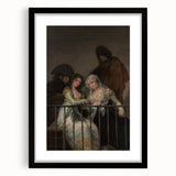 Historical Romanticism Canvas: Majas on a Balcony - Famous Romantic Art