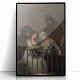 Historical Romanticism Canvas: Majas on a Balcony - Famous Romantic Art