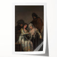 Historical Romanticism Canvas: Majas on a Balcony - Famous Romantic Art