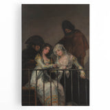Historical Romanticism Canvas: Majas on a Balcony - Famous Romantic Art