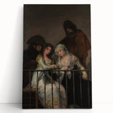 Historical Romanticism Canvas: Majas on a Balcony - Famous Romantic Art