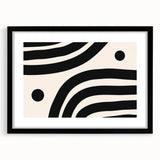 Contemporary Dining Art Pieces – Black & White Abstract Print