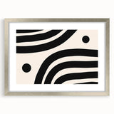 Contemporary Dining Art Pieces – Black & White Abstract Print
