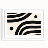 Contemporary Dining Art Pieces – Black & White Abstract Print