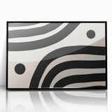 Contemporary Dining Art Pieces – Black & White Abstract Print