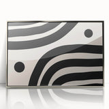 Contemporary Dining Art Pieces – Black & White Abstract Print