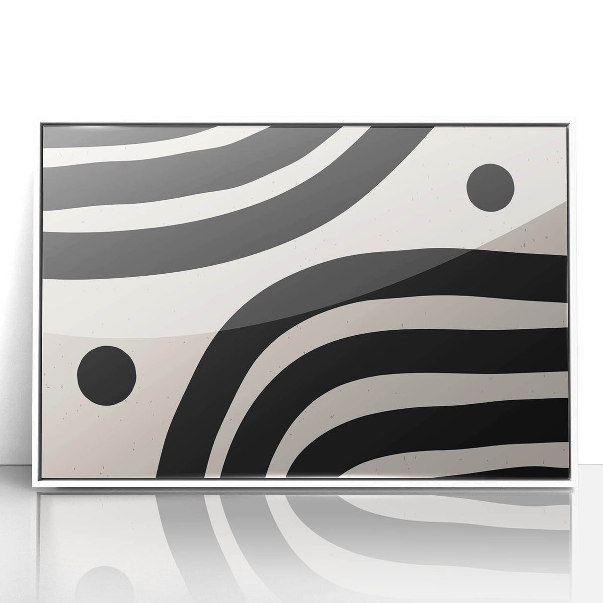 Contemporary Dining Art Pieces – Black & White Abstract Print