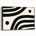 Contemporary Dining Art Pieces – Black & White Abstract Print