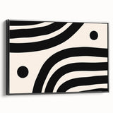 Contemporary Dining Art Pieces – Black & White Abstract Print
