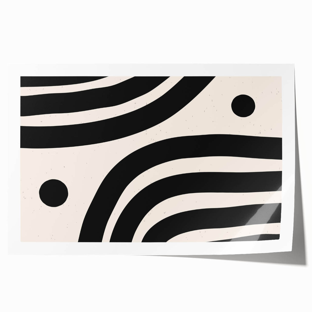 Contemporary Dining Art Pieces – Black & White Abstract Print