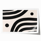 Contemporary Dining Art Pieces – Black & White Abstract Print