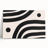 Contemporary Dining Art Pieces – Black & White Abstract Print