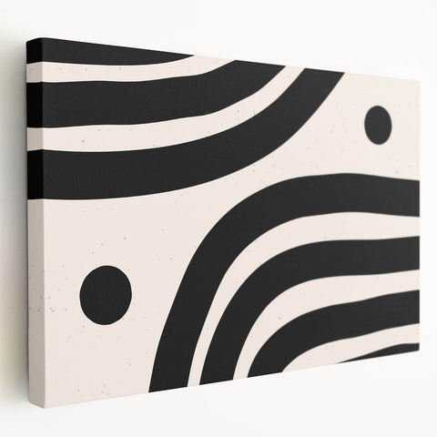 Contemporary Dining Art Pieces – Black & White Abstract Print