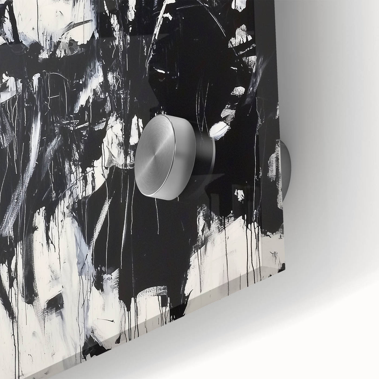 Black & White Office Wall Art - Modern Abstract Corporate Decor