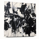 Black & White Office Wall Art - Modern Abstract Corporate Decor