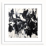 Black & White Office Wall Art - Modern Abstract Corporate Decor