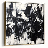 Black & White Office Wall Art - Modern Abstract Corporate Decor