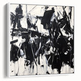 Black & White Office Wall Art - Modern Abstract Corporate Decor