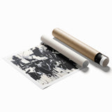 Black & White Office Wall Art - Modern Abstract Corporate Decor