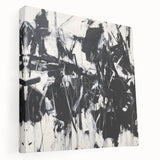 Black & White Office Wall Art - Modern Abstract Corporate Decor