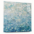 Abstract acrylic glass artwork showcasing vibrant splatters in various colors, elegantly displayed from a side view with decorative pins, perfect for modern decor.