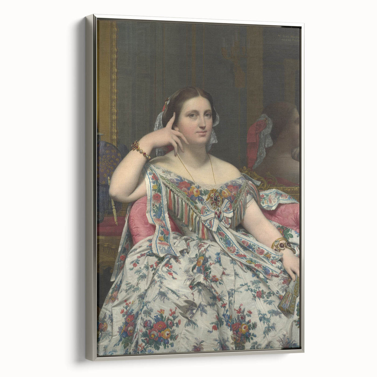 Neoclassical Art Print: Madame Moitessier by Ingres - Classical Portrait Decor