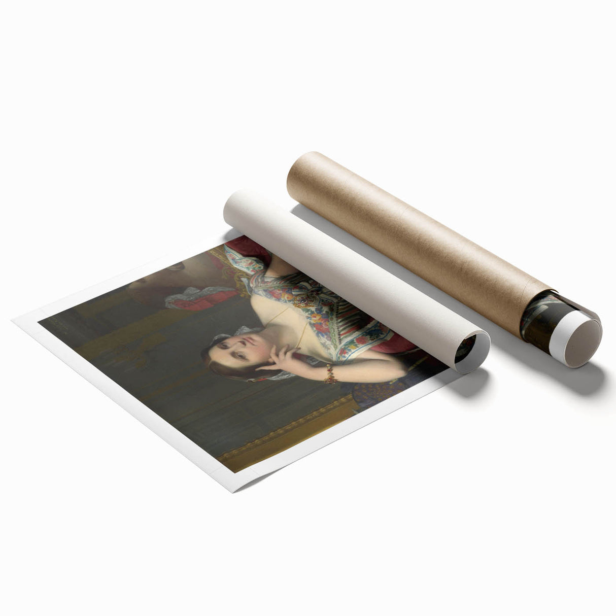 Neoclassical Art Print: Madame Moitessier by Ingres - Classical Portrait Decor