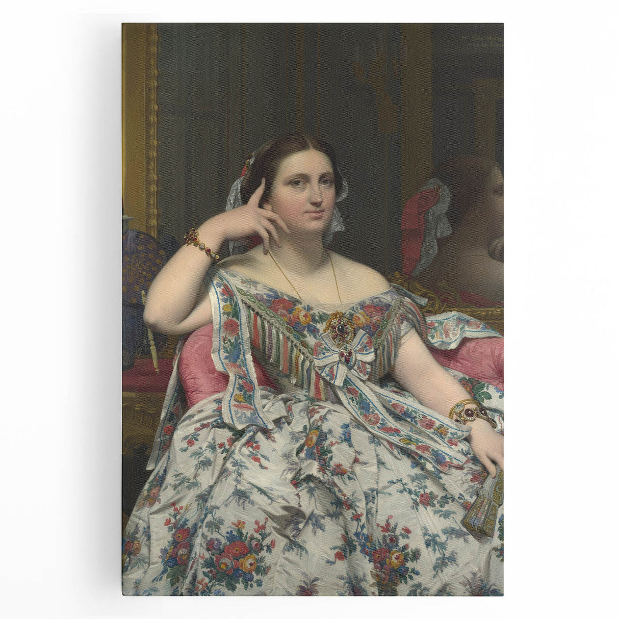 Neoclassical Art Print: Madame Moitessier by Ingres - Classical Portrait Decor