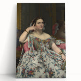 Neoclassical Art Print: Madame Moitessier by Ingres - Classical Portrait Decor