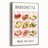 Landscape art painting on framed canvas, featuring a colorful vintage poster design, predominantly in black.