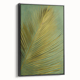 Framed canvas wall art showcasing a vibrant floral and botanical design, with intricate details and a sleek black frame, perfect for modern home decor.