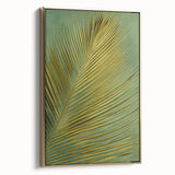 Framed canvas wall art displaying a vibrant floral design with gold accents, showcasing a side view that highlights its elegance and texture, perfect for home decor.