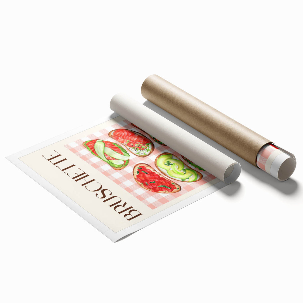 Extra large rolled print featuring an array of detailed floral art in soft pastel shades, ideal for classy bathroom wall art.