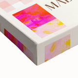 Large art canvas featuring a close-up black and white landscape painting of food dishes, ideal for bedroom wall decor.