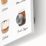 Large abstract wall art in mid-century modernist style, featuring vibrant colors on acrylic glass.