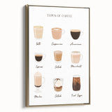 Framed canvas wall art featuring a black and gold vintage landscape painting, ideal for bedroom decor.