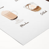 Art deco poster featuring a stylized cocktail glass in vibrant neon colors on rolled canvas, ideal for dining room wall art.