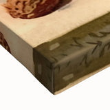 Large art featuring a close-up of mixed fruits in black and white on stretched canvas, suitable for bedroom wall decor.