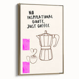 Framed canvas featuring a vintage poster-style landscape painting with muted earth tones, ideal for bedroom wall decor.