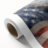 Majestic Bald Eagle & Flag - Independence Day Wall Art