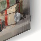 Festive Gift Stack – Cheerful Christmas Wall Decorations