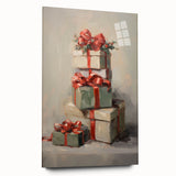 Festive Gift Stack – Cheerful Christmas Wall Decorations