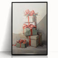 Festive Gift Stack – Cheerful Christmas Wall Decorations