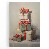 Festive Gift Stack – Cheerful Christmas Wall Decorations