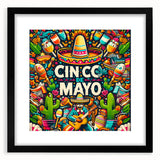 Festive Cinco de Mayo Wall Art - Mexican Party Celebration Print
