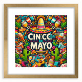 Festive Cinco de Mayo Wall Art - Mexican Party Celebration Print