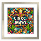 Festive Cinco de Mayo Wall Art - Mexican Party Celebration Print