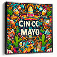 Festive Cinco de Mayo Wall Art - Mexican Party Celebration Print